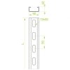 CWD40H22/2 CEOWNIK WZMOCNIONY 2M 1.2MM